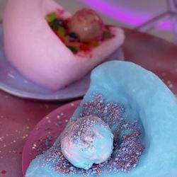 Cotton candy ice cream