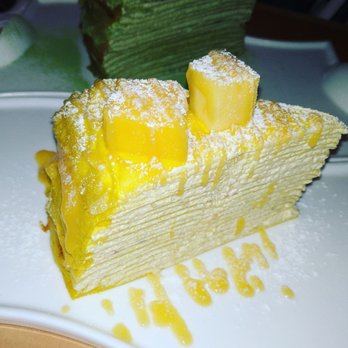Prince Tea House - Mango Mille Crepe Cake - Tea Rooms Near Me - Flushing, New York
