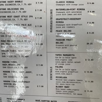Cafe Topes - Menu - Coffee & Tea Near Me - Carlsbad, California Cafe Topes - Menu - Coffee & Tea Near Me - Carlsbad, California