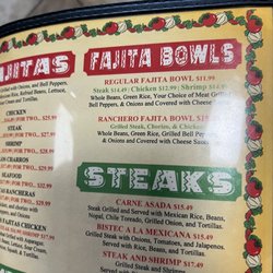 Los Charros - Menu