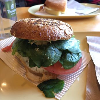 Panera Bread - Turkey sausage, egg, & cheese. Extra spinach. - Soup Near Me - Norfolk, Virginia Panera Bread - Turkey sausage, egg, & cheese. Extra spinach. - Soup Near Me - Norfolk, Virginia