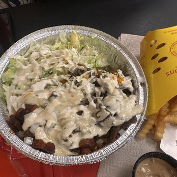 The Halal Guys - Beef & spicy chicken platter - Middle Eastern Near Me - Riverside, California