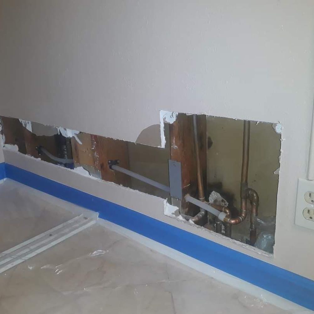 AMPRO Plumbing and Leak Detection - BEFORE * AMPRO did a repipe due to slab leaks - Plumbing Near Me AMPRO Plumbing and Leak Detection - BEFORE * AMPRO did a repipe due to slab leaks - Plumbing Near Me