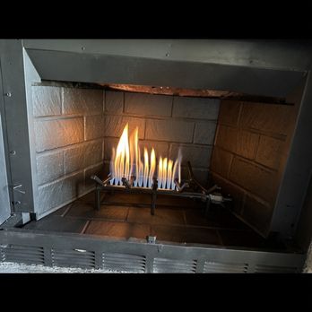 SoCal Fireplace Services - After with installs log lighter. Awaiting custom doors - Chimney Sweeps Near Me