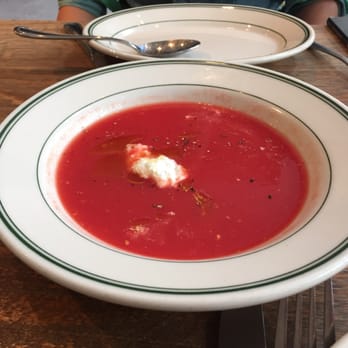 Delfina - Zuppa- chilled tomato soup. So good. With burrata cheese. - Pizza Near Me - San Francisco, California Delfina - Zuppa- chilled tomato soup. So good. With burrata cheese. - Pizza Near Me - San Francisco, California