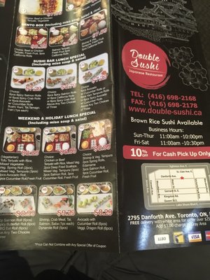 Menu photo 2 Double Sushi Toronto, ON Menu photo 2 Double Sushi Toronto, ON