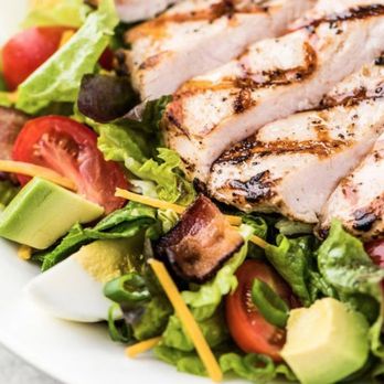 Topgolf - a salad with chicken, lettuce, tomatoes, and avocado - Golf Near Me - Philadelphia, Pennsylvania Topgolf - a salad with chicken, lettuce, tomatoes, and avocado - Golf Near Me - Philadelphia, Pennsylvania
