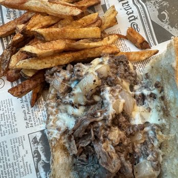 Shay's Steaks - Boardwalk Fries seasoned with old bay and perfectly seasoned cheesesteak - Cheesesteaks Near Me - Paradise, Nevada Shay's Steaks - Boardwalk Fries seasoned with old bay and perfectly seasoned cheesesteak - Cheesesteaks Near Me - Paradise, Nevada