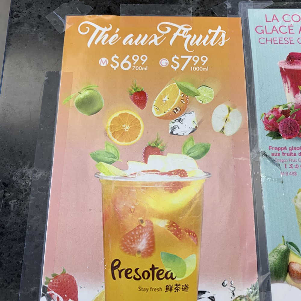 Presotea - Menu - Bubble Tea Near Me - Brossard, Quebec Presotea - Menu - Bubble Tea Near Me - Brossard, Quebec