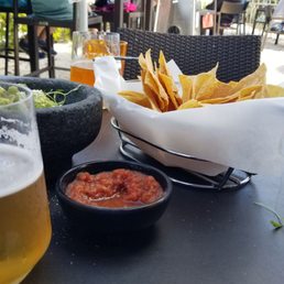 Complimentary chips and salsa