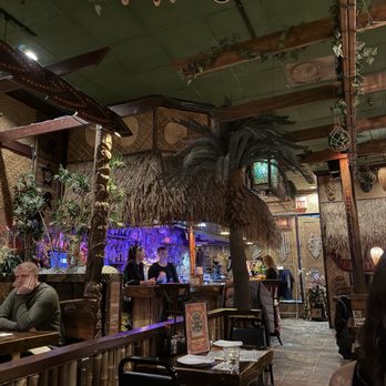 The Tiki Terrace - Inside view from our table - Hawaiian Near Me - Des Plaines, Illinois