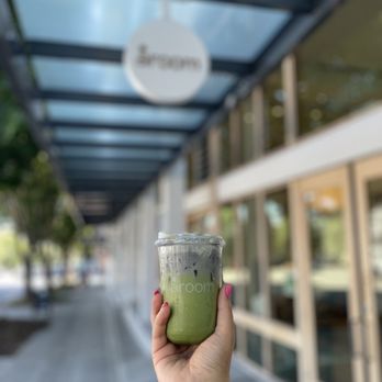 Aroom Coffee - gloomy matcha with sesame paste - Coffee & Tea Near Me - Seattle, Washington