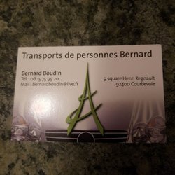 Bernard Boudin - Front of business card