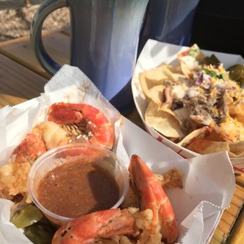 3rd Turn Oldham Gardens - Big ass shrimp and pork nachos by the incomparable chef Mark :) - Breweries Near Me - Crestwood, Kentucky