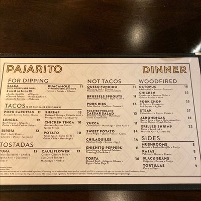 Menu photo 5 Pajarito Edina, MN Menu photo 5 Pajarito Edina, MN