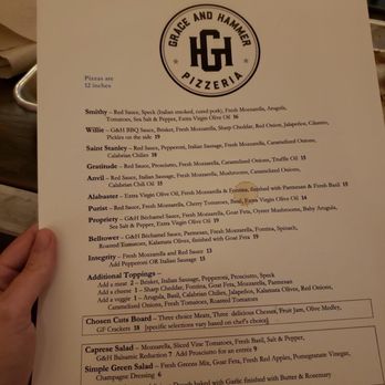 Grace and Hammer - Menu 2019 - Pizza Near Me - Redmond, Oregon