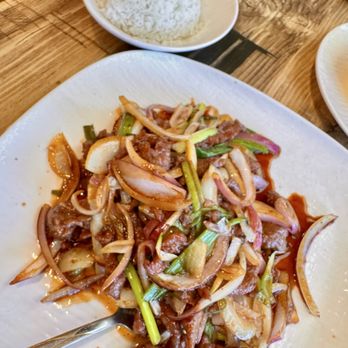 Fortune Dumpling House - 05.12.26 Mongolian Beef w/ side of rice - Dim Sum Near Me - Vacaville, California