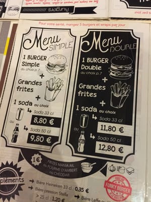 Menu photo 3 Funky Burger Bordeaux, 33