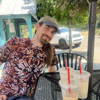 Mountain Tripper Cafe & Tea House - Our son enjoying great drinks w us at Mountain Trippers - Coffee & Tea Near Me - Shaver Lake, California Mountain Tripper Cafe & Tea House - Our son enjoying great drinks w us at Mountain Trippers - Coffee & Tea Near Me - Shaver Lake, California