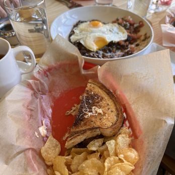 Songbird - Patty Melt with pickled onions. - Breakfast & Brunch Near Me - St. Louis, Missouri