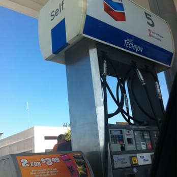 Chevron - a gas pump at a gas station - Gas Stations Near Me - Costa Mesa, California