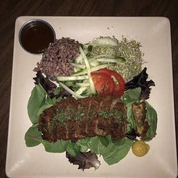 Peace Café - Dine-in "Katsu Plate" ($13.25). - Vegan Near Me - Honolulu, Hawaii Peace Café - Dine-in "Katsu Plate" ($13.25). - Vegan Near Me - Honolulu, Hawaii
