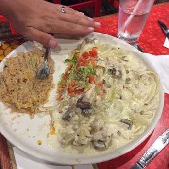 Sol De Jalisco - Pollo crema is huge and delicious, that plate is the size of a pizza pan. - Mexican Near Me - Windsor, Colorado Sol De Jalisco - Pollo crema is huge and delicious, that plate is the size of a pizza pan. - Mexican Near Me - Windsor, Colorado