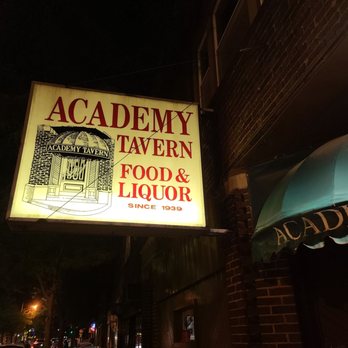 Academy Tavern - Outdoor street sign - Bars Near Me - Cleveland, Ohio