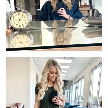 Jess Salon & Boutique - Before--Dead ends & dull After --Blonde + Extension by Kristi - Hair Stylists Near Me - Gilbert, Arizona Jess Salon & Boutique - Before--Dead ends & dull After --Blonde + Extension by Kristi - Hair Stylists Near Me - Gilbert, Arizona