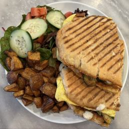 Breakfast Veggie Panini Breakfast Veggie Panini
