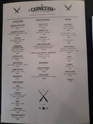 Menu photo 3 La Carnicería Buenos Aires, C Menu photo 3 La Carnicería Buenos Aires, C