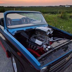 S&S Street Cars - 1978 C10 with a 468 big block chevy motor.