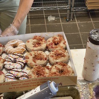Duck Donuts - One dozen being made - Donuts Near Me - Daytona Beach, Florida Duck Donuts - One dozen being made - Donuts Near Me - Daytona Beach, Florida