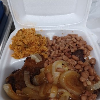 Luby's - LuAnn platter ( liver & onion with no gravy, Spanish rice, ranch beans), $8.99. - American Near Me - Houston, Texas Luby's - LuAnn platter ( liver & onion with no gravy, Spanish rice, ranch beans), $8.99. - American Near Me - Houston, Texas