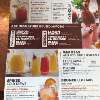Another Broken Egg Cafe - Drink Menu - Breakfast & Brunch Near Me - Tampa, Florida