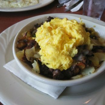 Lume's Pancake House - Steak skillet. Soooo good and they have a1 sauce - Pancakes Near Me - Chicago, Illinois Lume's Pancake House - Steak skillet. Soooo good and they have a1 sauce - Pancakes Near Me - Chicago, Illinois