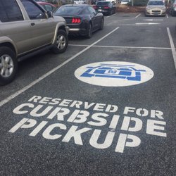 Office Depot - Curbside pickup "sign" - marked on the ground