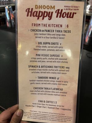 Menu photo 5 Dhoom McLean, VA