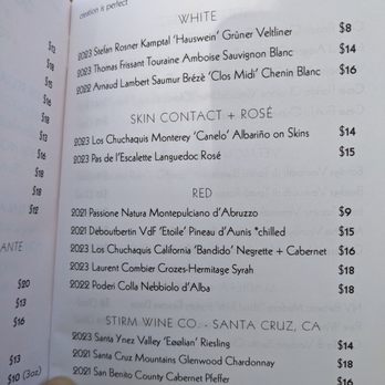 Golden Sardine - Drink menu Jan 2025 - Wine Bars Near Me - San Francisco, California