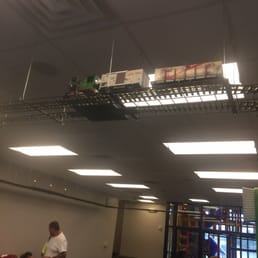 There is a toy train running on top!