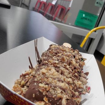 The Paleta Bar - Hazelnut paleta, full dark chocolate dip, with pecans and M&Ms.  Decadently delicious! - Ice Cream & Frozen Yogurt Near Me - Albuquerque, New Mexico