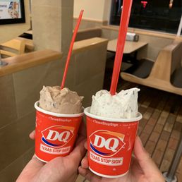 Mini Chocolate Extreme blizzard & Mini Oreo blizzard-- perfect personal size! Mini Chocolate Extreme blizzard & Mini Oreo blizzard-- perfect personal size!