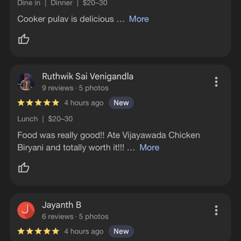 Triangles Biryani - This second picture is from my family member's account. - Indian Near Me - Morrisville, North Carolina