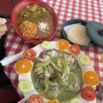 Palapa - Agua Chiles - 12 Shrimp  Chile Verde - Mexican Near Me - Santa Barbara, California