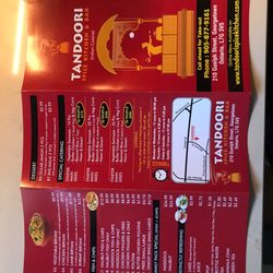 Namaste Curry & Tandoori Restaurant - Menu