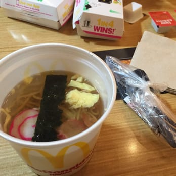 McDonald's - Only in Hawaii- Saimin. Broth was surprisingly good but noodles are bland - Fast Food Near Me - Honolulu, Hawaii McDonald's - Only in Hawaii- Saimin. Broth was surprisingly good but noodles are bland - Fast Food Near Me - Honolulu, Hawaii