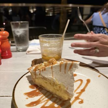Monkeypod Kitchen - Complimentary pie was delicious banana cream - Tacos Near Me - Honolulu, Hawaii