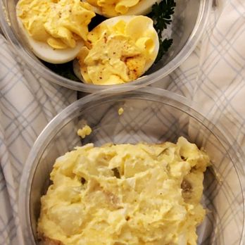 Biderman's Deli - Deviled eggs and potato salad - lunch! - Delis Near Me - Austin, Texas