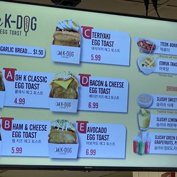 Oh-K-Dog - Menu 1: Sandwiches, sides & drinks - Korean Near Me - Houston, Texas