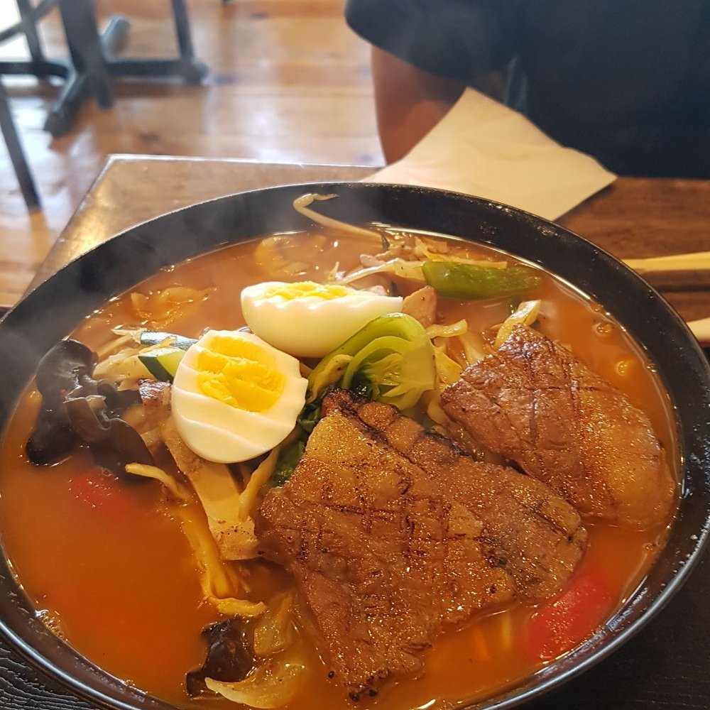 Mo' Ramyun - Their signature ramen...too spicy for us - Noodles Near Me - Vaughan, Ontario Mo' Ramyun - Their signature ramen...too spicy for us - Noodles Near Me - Vaughan, Ontario